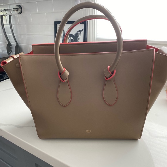 💋Cèline limited edition knot tote bag & pouchette - Picture 3 of 9